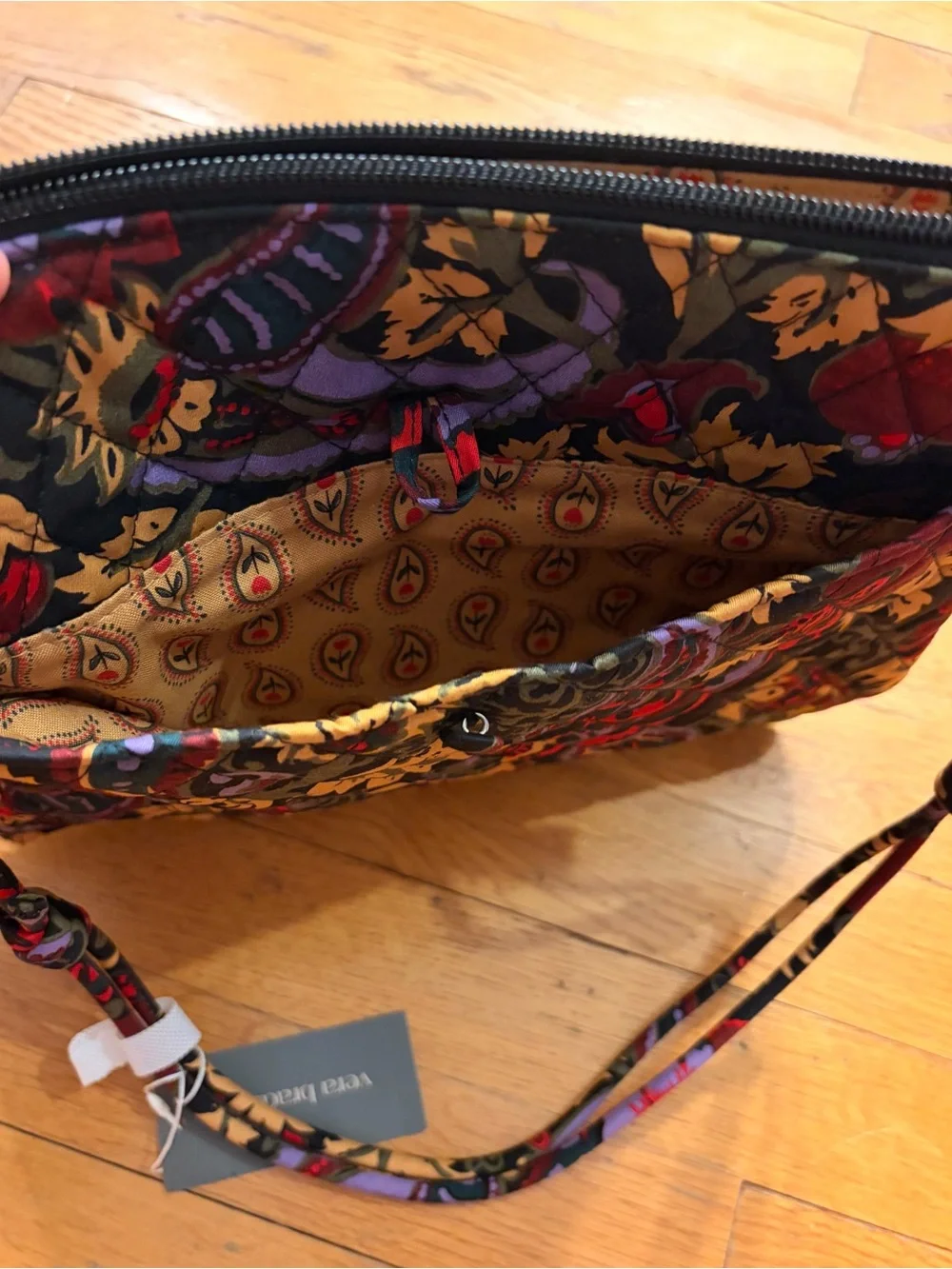 Vera Bradley Original Hipster in Midnight Garden Paisley